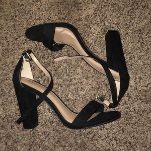 Black open toed Heels